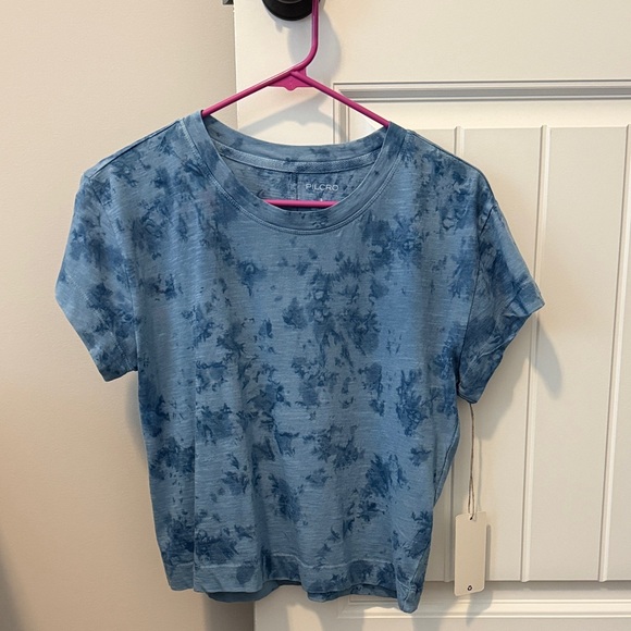 Pilcro Blue Tie-Dye Short Sleeve Tee S - Picture 1 of 4